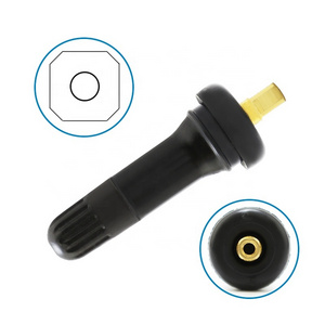 Snap-in End Shape Square Sensor Tubeless Tire Valve Rubber Apply 11.5mm Rim Hole Tire Pressure Valve TPMS