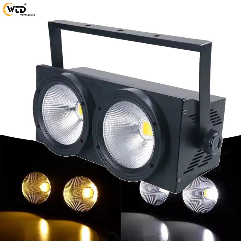 AOPU Party dj disco matrix 2 Eyes 2*100W LED COB Blinder Light Warm white/ Cold Withe Stage Lights For Entertainment