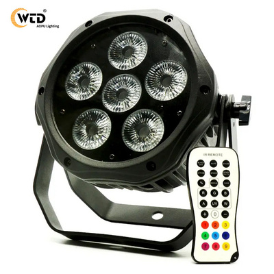 6pcs 18w Rgbwa+uv 6 In 1 Wireless Dmx Battery Power Led Par Phone Wifi  Up lighting Par Can Stage Light