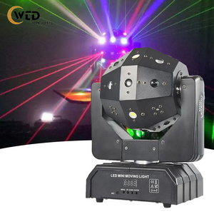 Professional DJ Equipment 3W*16PCS 3 In 1 Beam RGBW LED Disco Laser Stage Lights Moving Head Strobe Light Party Light Laser