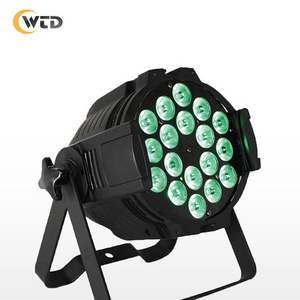 Super bright 18x18w rgbwa uv 6in1 indoor dmx stage led par light for wedding decoration