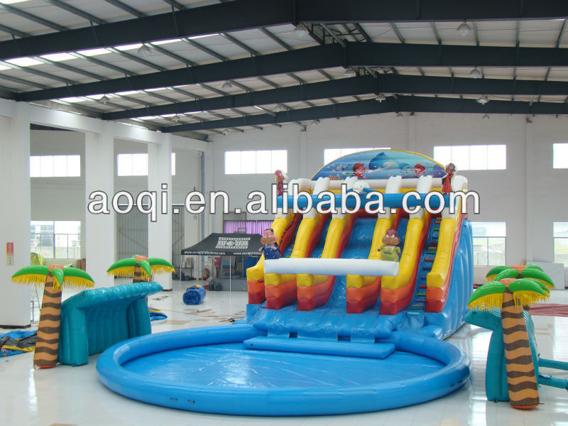 Commercial Grade Blow Up Waterslide Tobogan Inflables Bouncy Castle Inflatable Water Slides