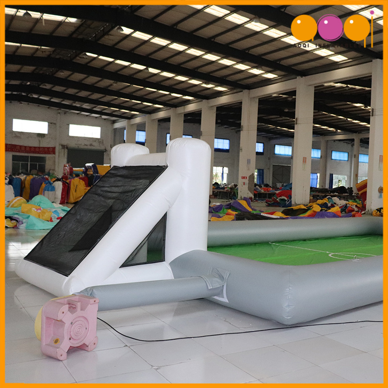 inflatable bouncer out door park sports training games soap soccer field football pitch