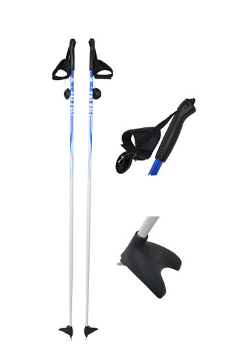 alum/carbon fiber ski poles