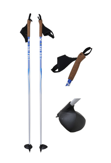 high quality alum/carbon fiber touring ski poles nordic walking pole trekking pole