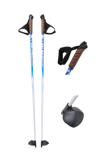 alum/carbon fiber ski poles