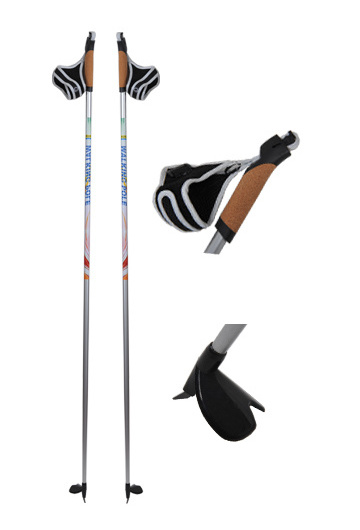 Profession alum/carbon fiber touring ski poles or alpine pole walking stick and trekking pole