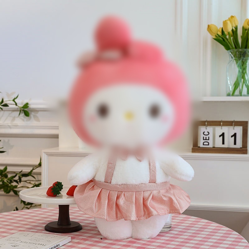 Netizen Standing JK Skirt Series Plush Toys JK Kuromi Melody Toy Gift