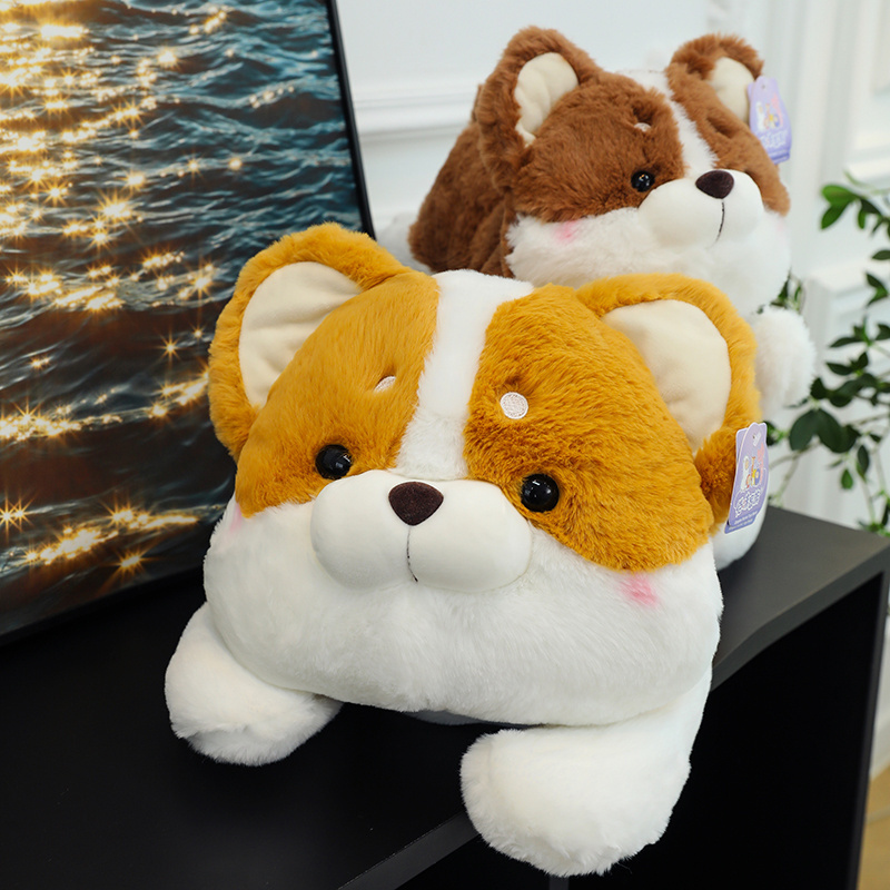 factory price Adorable Corgi Dog Super Soft Corgi Stuffed Animal Toys Plush for Home