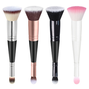 Best Seller Flat Top Kabuki Brush 2 In 1 Face Foundation Makeup Brush