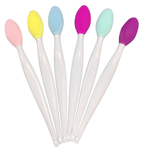 Clean Nose Dirt Double Sided Soft Silicone Lip Scrub  Exfoliating Nasal Washing Brush