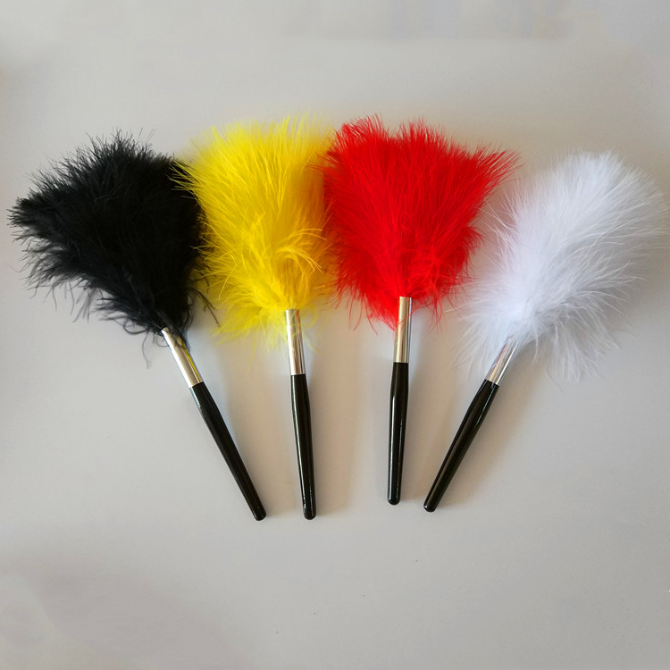 Turkey Feather Dedicated brush marabou feather fingerprint brush