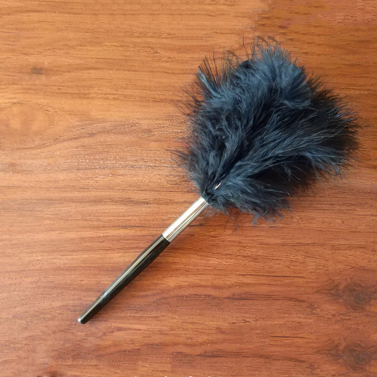 Turkey Feather Dedicated brush marabou feather fingerprint brush