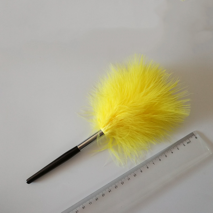 Turkey Feather Dedicated brush marabou feather fingerprint brush