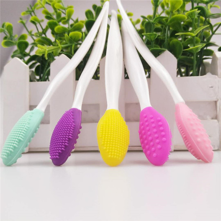 Clean Nose Dirt Double Sided Soft Silicone Lip Scrub  Exfoliating Nasal Washing Brush