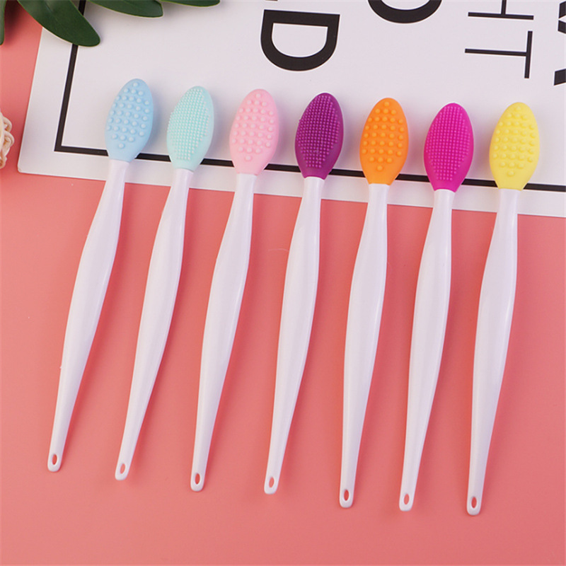 Clean Nose Dirt Double Sided Soft Silicone Lip Scrub  Exfoliating Nasal Washing Brush