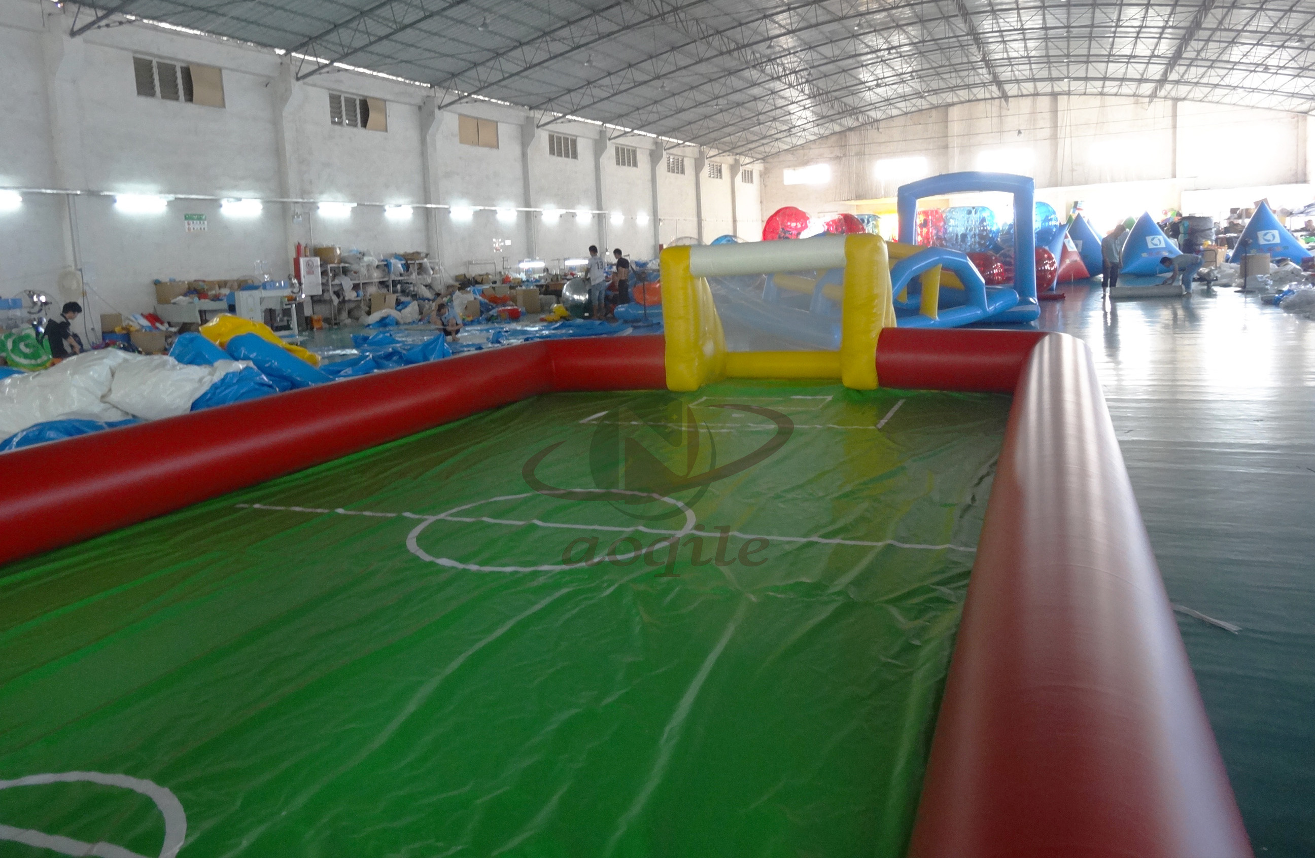 Water Play Giant Inflatable Beach Volleyball Court / Inflatable Water Volleyball Field /INFLATABLE WATER SOCCER FIELD FOR sale