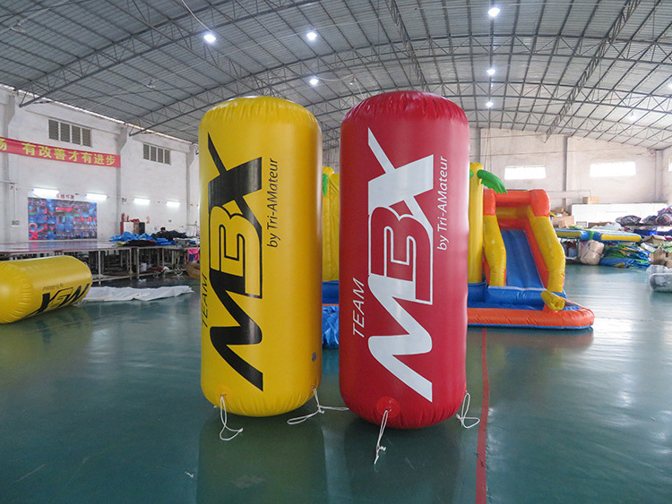 Cylindrical Inflatable Swimming Buoy Special Mark For Open Water Swimming Competitions