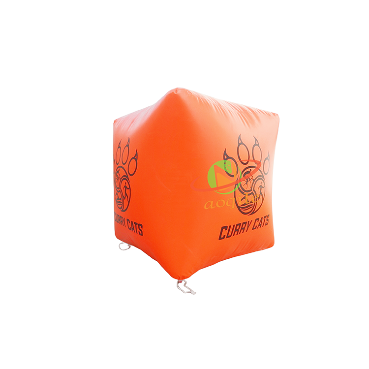 Commercial Cube Inflatable Floating Buoy Inflatable Competition Water Floating Buoy