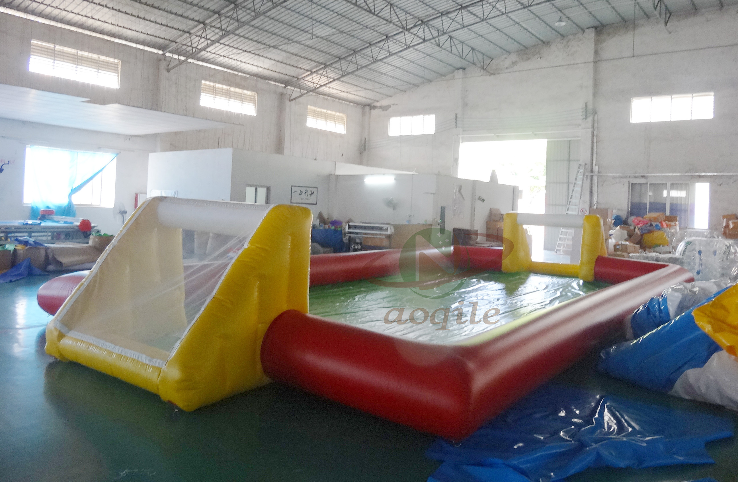 Water Play Giant Inflatable Beach Volleyball Court / Inflatable Water Volleyball Field /INFLATABLE WATER SOCCER FIELD FOR sale