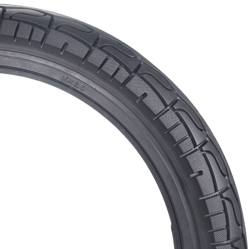 Chinese ebike 16x2.5 scooter tubeless tire 16*2.5 solid tyre 16X2.5 airless tyres