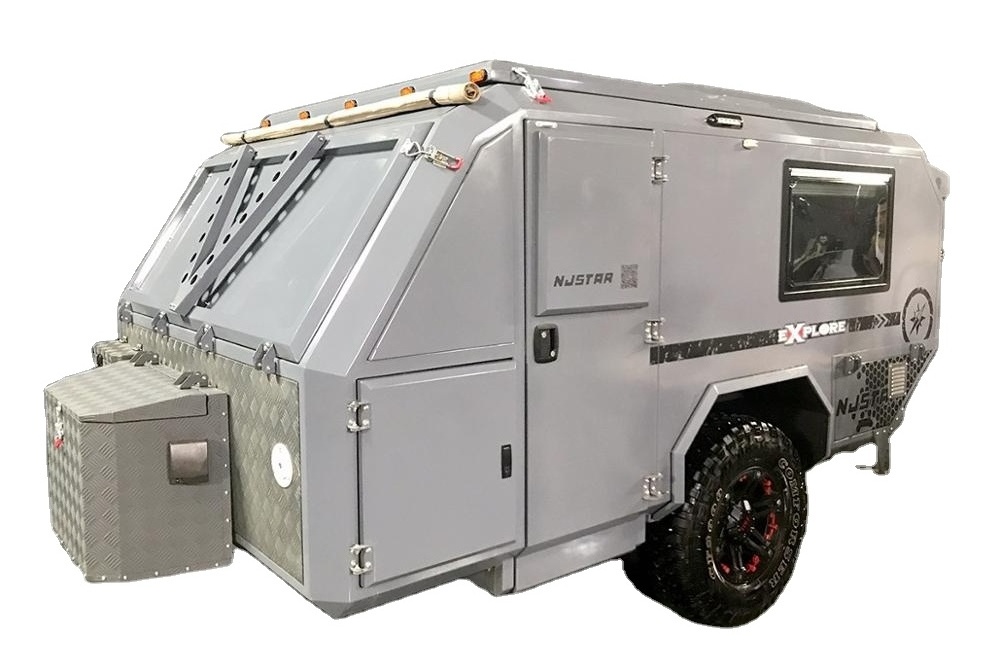 Australian standard RV rugged travel trailer mini caravan for sale