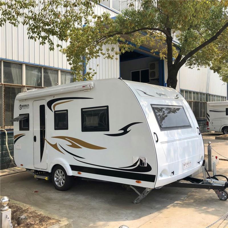 OEM caravan floats horse trailer with awning 2HP float motorhome  floats with Fiamma awning latest style mini travel for sell