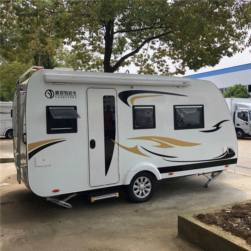 OEM caravan floats horse trailer with awning 2HP float motorhome  floats with Fiamma awning latest style mini travel for sell