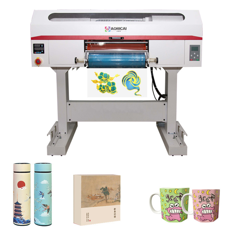 High Quality Direct Jet Uv Printer Head Anti-Collision Function Paper Shortage Pause A2 Crystal Sticker gold Printer