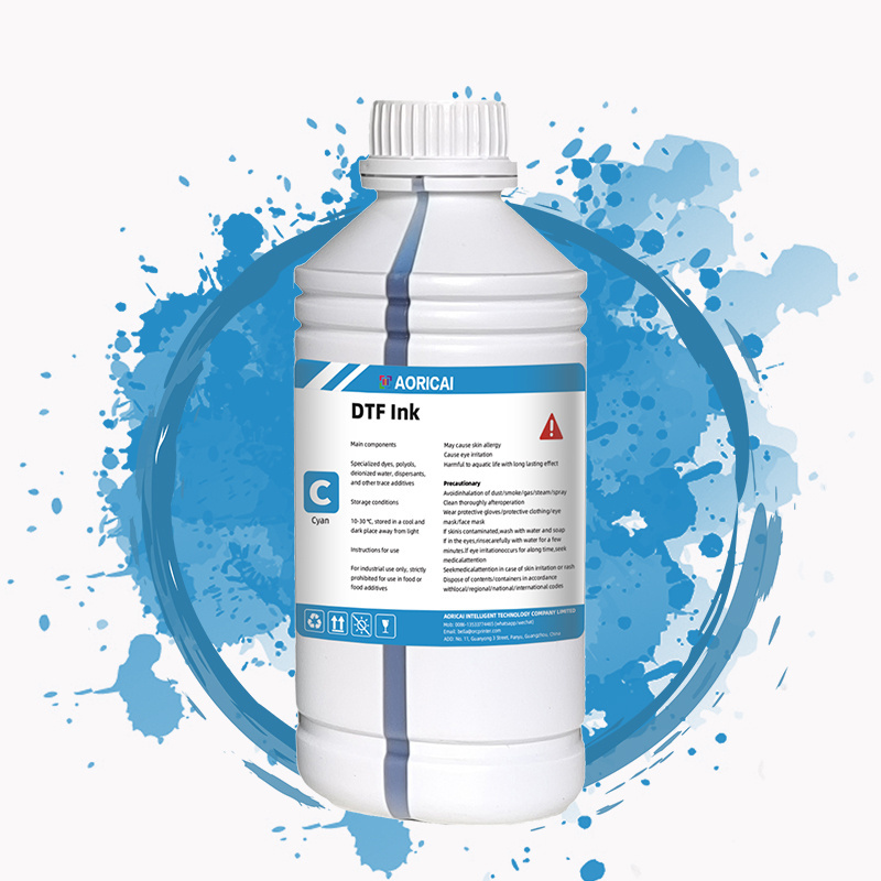 Water Based Transfer Ink Packs Screen Textile Printing White Textile Pet Ink DTF Film Transfer DTF Printer Ink