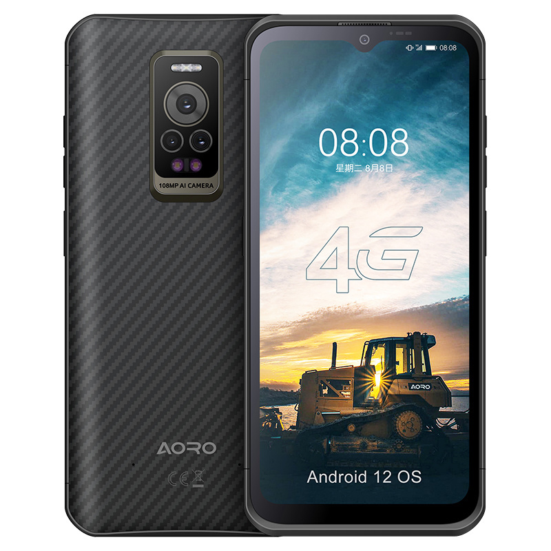 Aoro A17 water drop screen 12.5mm slim smartphone Industrial three proofing rugged mobile phones