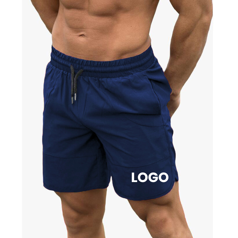 Wholesale 7'' Inch Spandex Workout Shorts blank Tight Fit Low Moq 2 In 1 Compression Shorts With Liner male running shorts