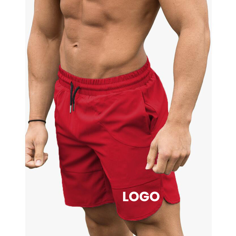 Wholesale 7'' Inch Spandex Workout Shorts blank Tight Fit Low Moq 2 In 1 Compression Shorts With Liner male running shorts