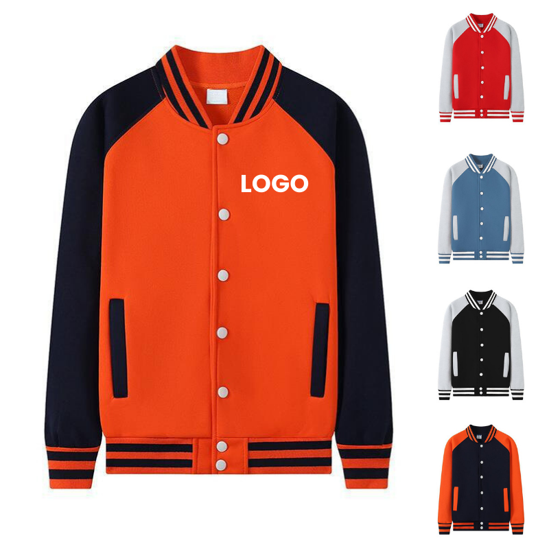 Custom Varsity Jacket Fashion Unisex Old High School Jackets Designer Logo Striped Base Ball High Quality Varsity Jacket