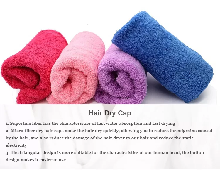 Super Absorbent Customized Logo Microfiber Dry Hair Turban Salon Towel Ladies Dry Hair Towel Microfiber solid color