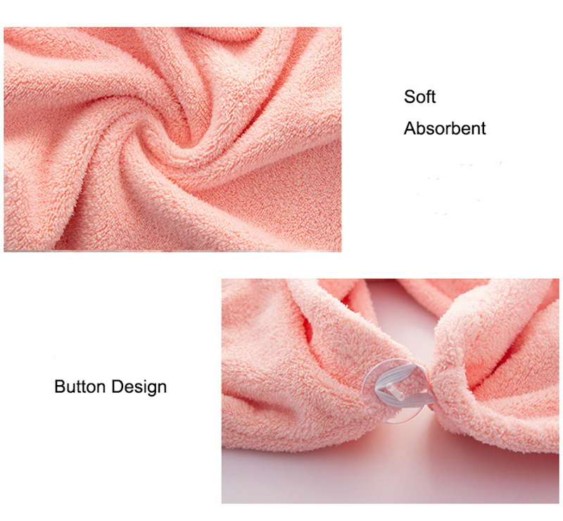 Super Absorbent Customized Logo Microfiber Dry Hair Turban Salon Towel Ladies Dry Hair Towel Microfiber solid color