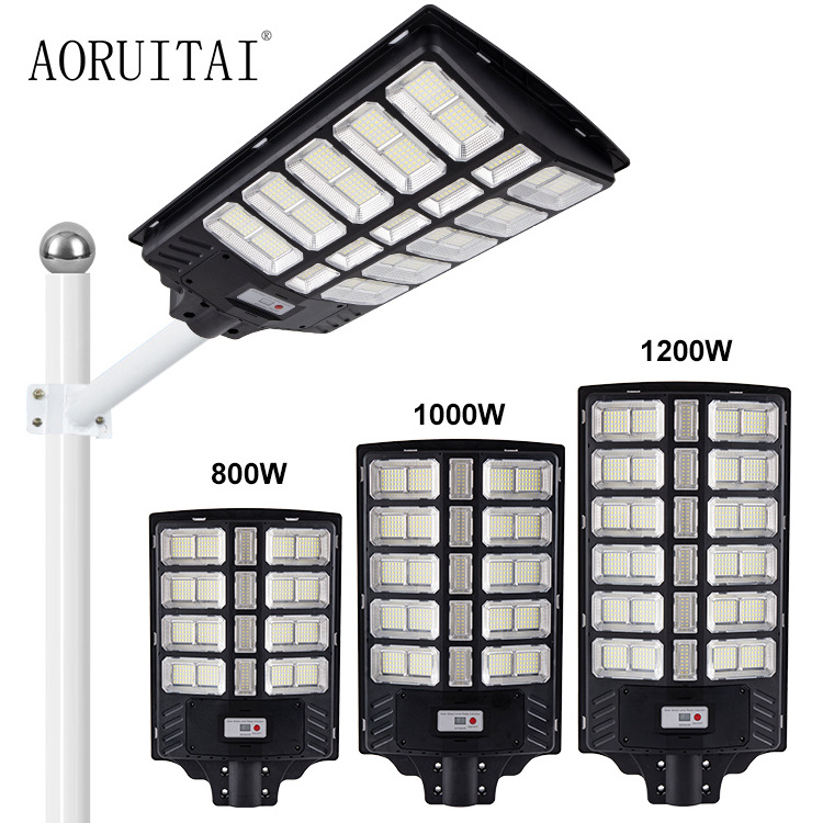 Gaocheng Waterproof Ip65 Integrated Outdoor ABS 800W 1000W 1200W All In One LED Solar Street Light