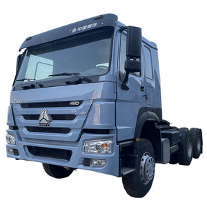 second hand sino howo 6x4 10 tires 30 tons traction 50 90 type Fifth wheel tractor truck for sale