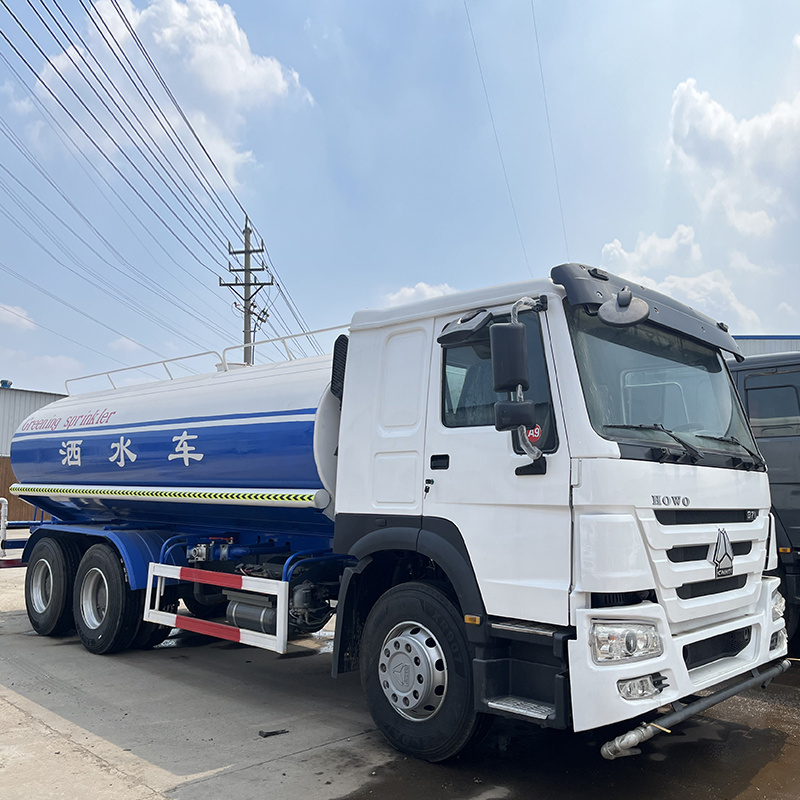 Heavy water truck good condition low price 6x4 375hp sinotruck howo water sprinkler truck for sale