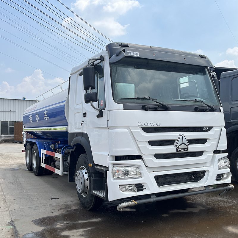 Sinotruk howo 6x4 371HP 20m3 water spray bowser tanker sprinkler tank truck