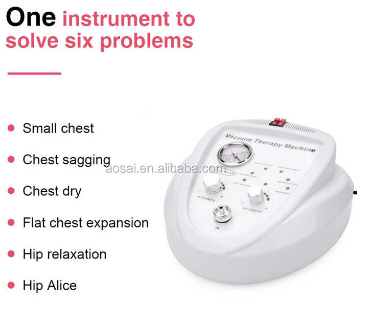 Cupping Breast Massager Vacuum Therapy Buttocks Lifting Machine / Buttock and Breast Enlargement Pump Machine