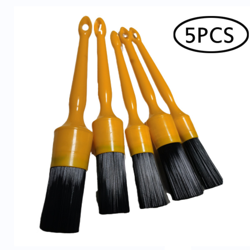 2023 New 3 Pcs Detailing Brush Soft PP Bristle Car Wash Detailing Brush Tool Kits Car Tire Engine Cleaning Detail Brush