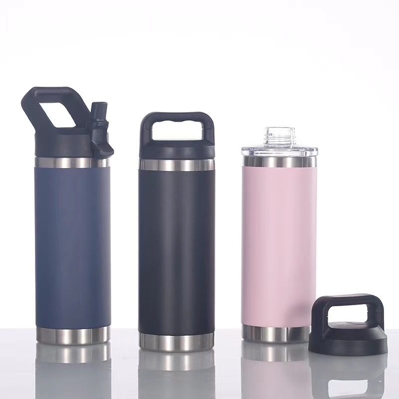 Wholesale Thermos Yetys 18/36/64 0z Coolers Tumblers Vacuum Insulated Stainless Steel Water Bottle with chug lid