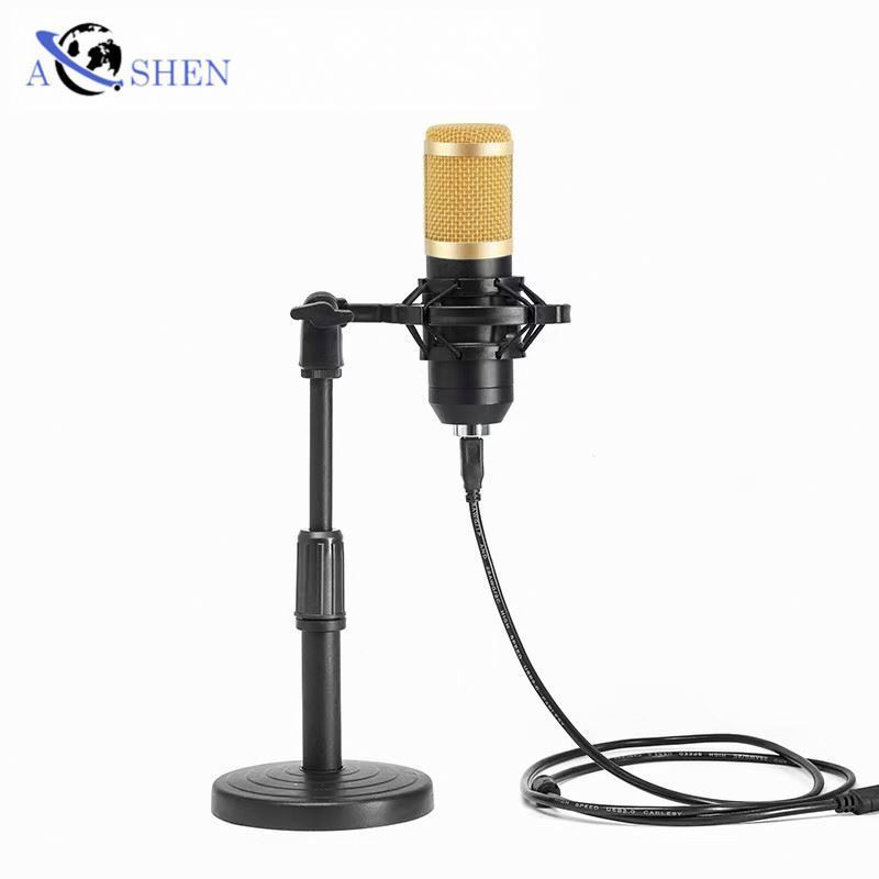 OEM USB Professional Condenser Microphone Sound Card BM800 Set Recording Studio Microphone For Computer Laptop Mic Kit