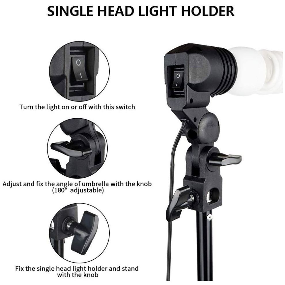 Wholesale photo studio lighting backdrop stand kit softbox 5500k umbrella soft box for photograph video shooting livestream