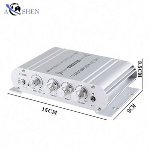 Mini Audio Power Amplifiers Stereo HIFI  audio Subwoofer amplifiers car mini home 12V power amplifier