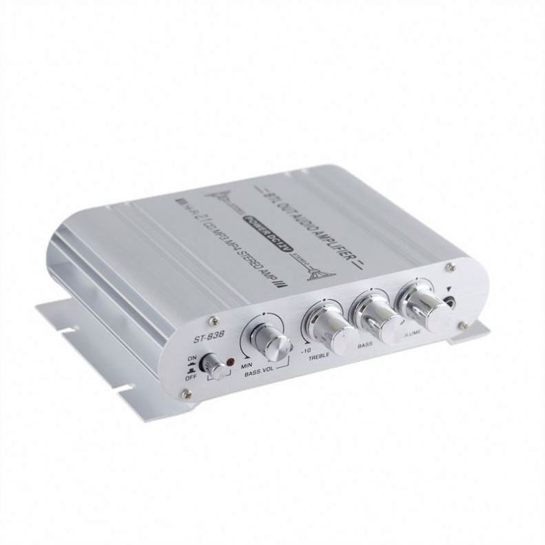 Mini Audio Power Amplifiers Stereo HIFI  audio Subwoofer amplifiers car mini home 12V power amplifier