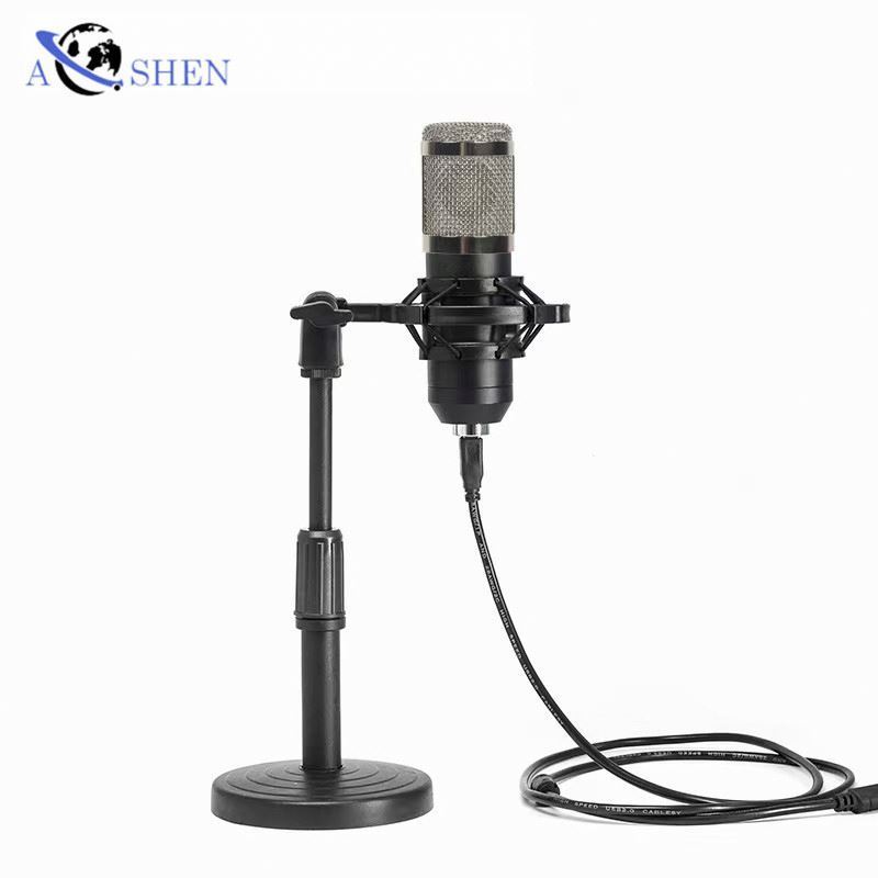 USB Professional Condenser Microphone Sound Card BM800 Set Recording Studio Microphone For Computer Laptop Mic Kit