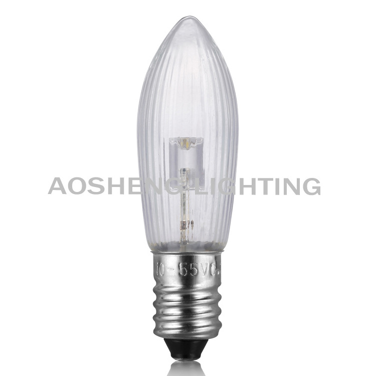 C6 LED frosted bulb 8-55V0.1-0.2W C6 LED bridge bulb E10 LED filament bulb