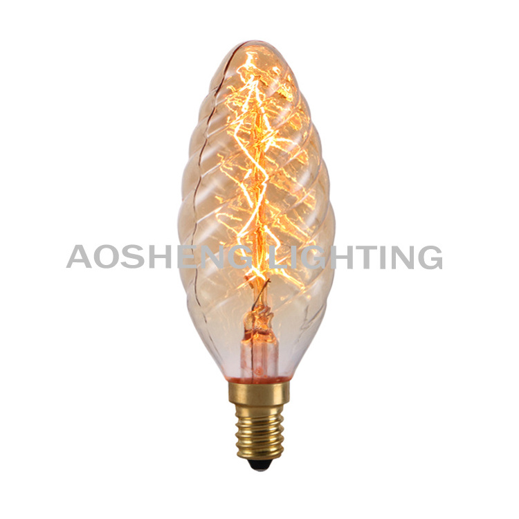 Good quality  C35 Antique Bulb 120V 25W 40W 60W B11 Edison Bulb B11 Decorative bulb